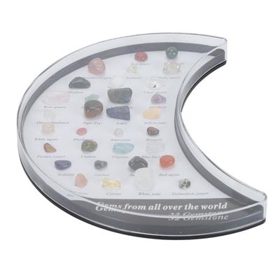 Rock Stone Colletction Kit für Kinder Exquisite Wissenschaftsklassenzimmer Gesteine und Mineralien Sammlung