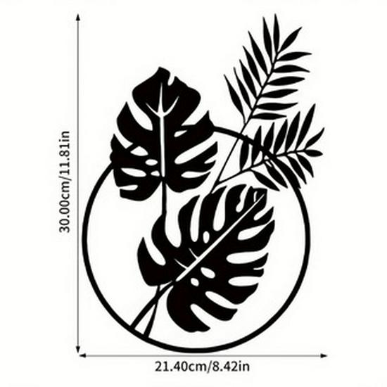 Temu Metall Silhouette Pflanze Wandhaken – Moderne Minimalistische Dekorationskunst