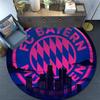 Bayern München3,Round Area Rug,Carpet Rug for Living Room Bedroom Sofa Playroom Decor,Non-slip Floor Mat