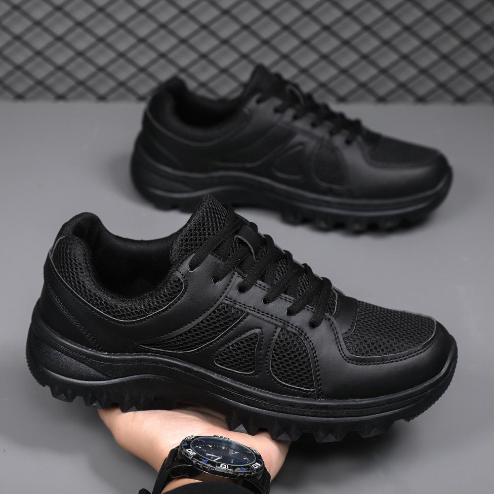 New Style Ultra-Light Black Outdoor Sports Shoes for Men & Women - Ideal for Hiking, Running, and Training