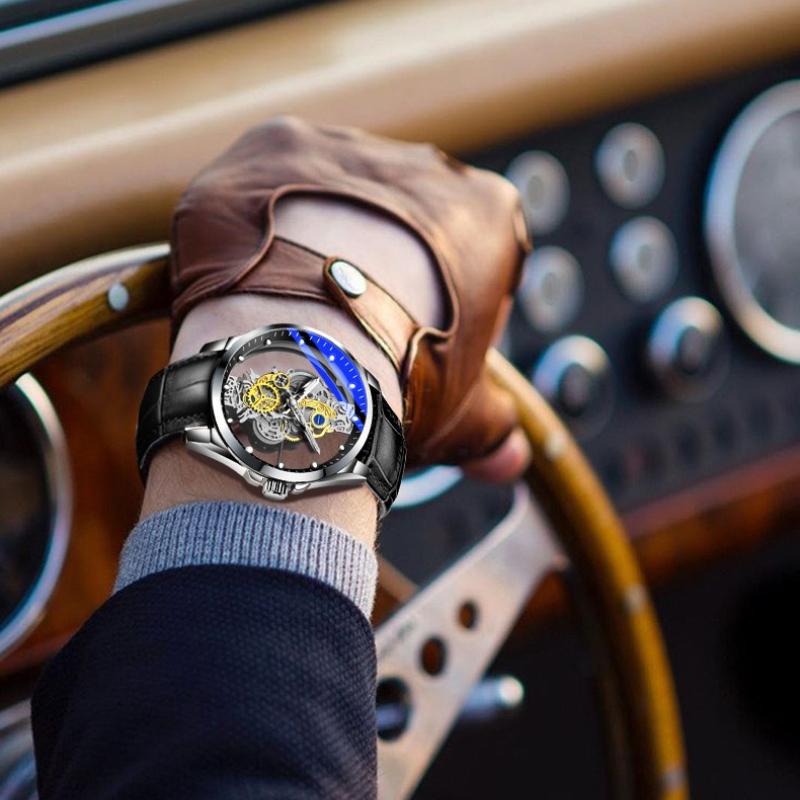 Luxury Business Watches Man Silver Stainless Steel Quartz Watches Male Luminous Wristwatches for Men Clock Relógios Masculino