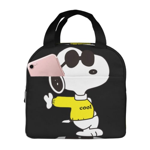 Snoopy Lunch Bag with Insulated Storage, Large Capacity, Perfect for Commuting To School or Work