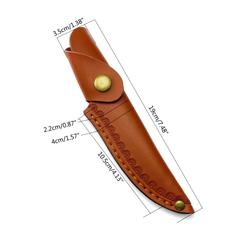 Lederscheide für feststehendes Messer Outdoor-Werkzeuggürtel Jagdholster Tragescheide Leder-Messerhülle Multifunktionswerkzeug
