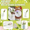 4/10/20x Bloom Napkin Holders Table Green Twist Rose Flower Buds Serviette Holder