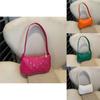 Chic Square Handheld Bag For Women Stylish Urban Design In White Orange Green