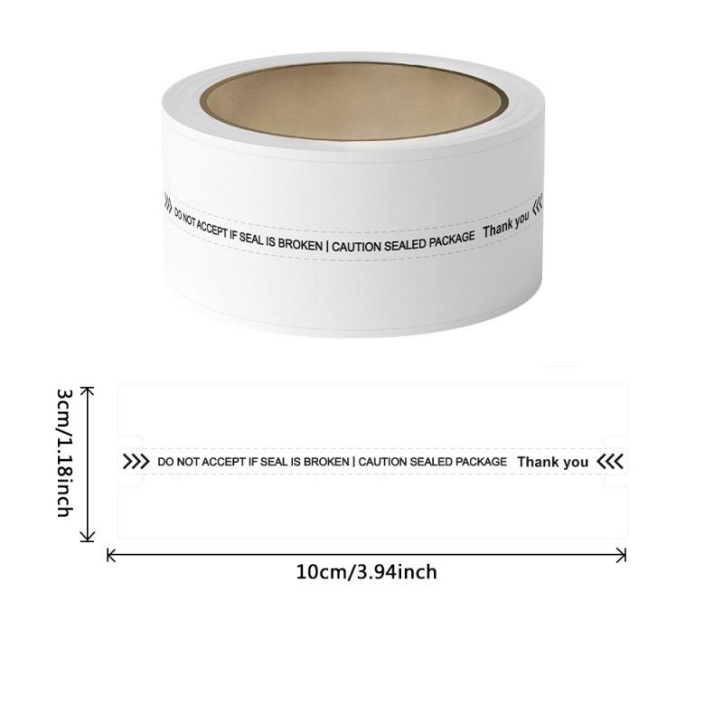 

New 100Pcs/Roll Tamper-Proof Sealing Stickers Security Labels For Packages Mail Documents,3 X 10cm