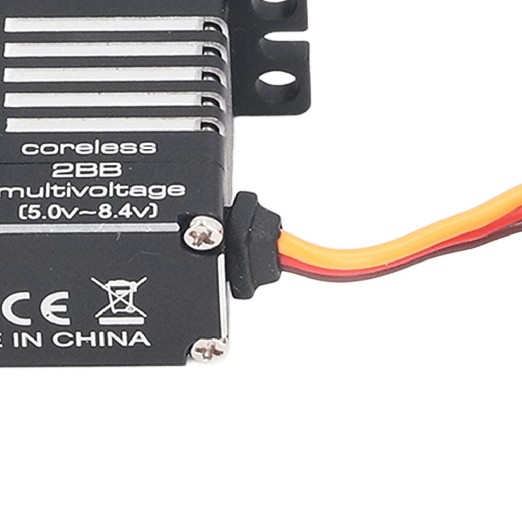 RC Servo Motor High Torque Metal Gear Low Noise with 4 Different Servo Arms Drone Servo for Fixed Wing Aircraft Airplane Toy Intelligent Robot