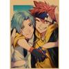 Retro Japanese Sports Anime Skateboard Poster - Infinite Mural Decoration