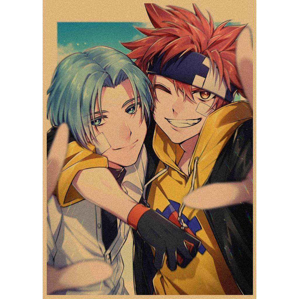 Retro Japanese Sports Anime Skateboard Poster - Infinite Mural Decoration