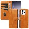 Luxury Line Card Solt Wallet Flip Leather Phone Case For OPPO Reno 13 14 15 13F Find X8 Pro kickstand Bag Book Strap Cover