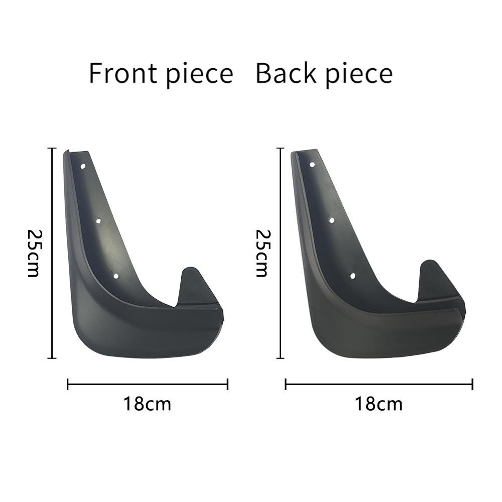 4PCS Universal small version car tire mudguard mud tile mud skin four piece set