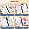 A1 Reusable Whiteboard Notebook Set With Whiteboard Pen Erasing Cloth Leather Memo Pad Weekly Planner Portable Stylish Office