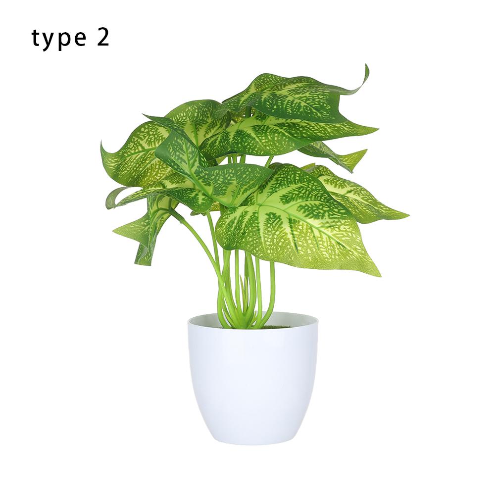Room Home Decoration Fake Greenery Green Foliage Artificial Plants Bonsai Simulation Flowers Potted