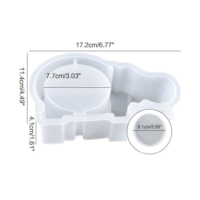 Resin Jewelry Box Epoxy Mold Elephant Hippo Pig Whale Piggy Bank Mold Crystal Casting Mold for Coin Jewelry Organizer