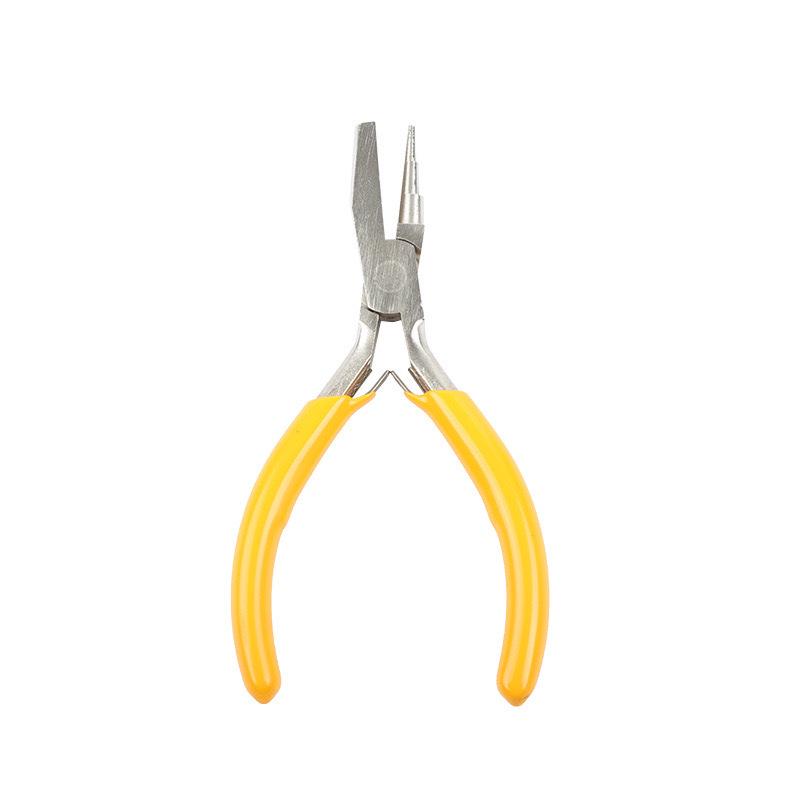 Precision Needle-Nose Pliers for Jewelry Making - 4.5" Tool for Bending Gold, Silver, Copper, Iron Wire with 9 Needle Tips