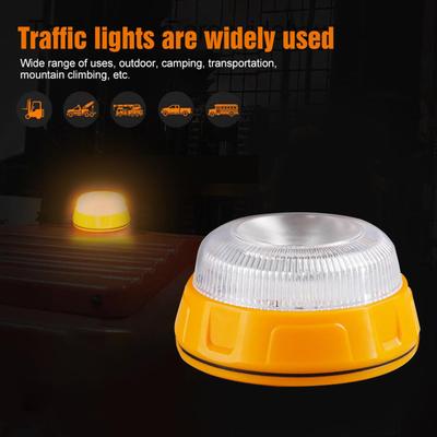 High Power LED Strobe Emergency Warning Light, Magnetic Base Car Safety Flash Beacon For Trucks For Night Driving Cycling Travel