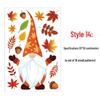 Thanksgiving Turkey & Autumn Maple Leaf Wall Stickers