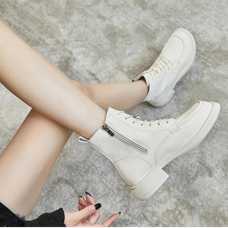 INS Trend Martin Boots Women's Fashion Casual Short Boots Comfortable Walking Boots Motorcycle Boots