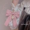 Matte Pearl Bow Keychain Pendant for Girls