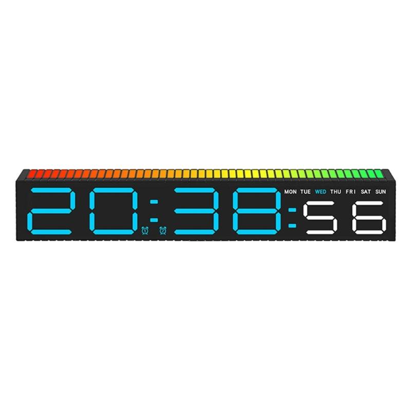 Digital Alarm Clock With Large LED Display 12/24 Format For Home Or Office Decoration Modern Look