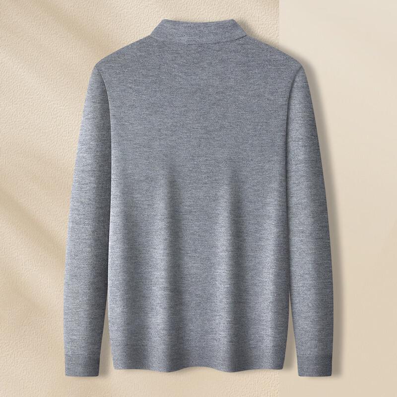 MONTAGUT Men's Wool Blend Warm Long Sleeve Polo Shirt