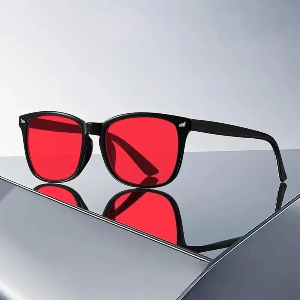 Anti Blue Light Sunglasses Better Sleep Red Lens Bluelight Blocking Glasses for Men Women Anti Eye Strain for Computer Game