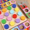 Color Recognition Matching Logic Game Educational Wooden Puzzle  Preschoolers or Toddlers