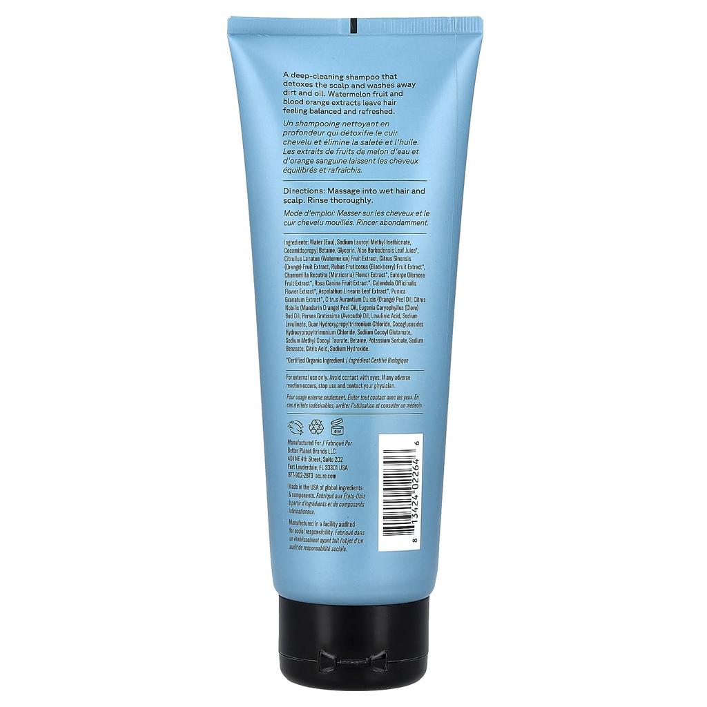 Daily Workout Shampoo, Watermelon Fruit & Blood Orange Extracts, 236 Ml (8 Fl Oz)