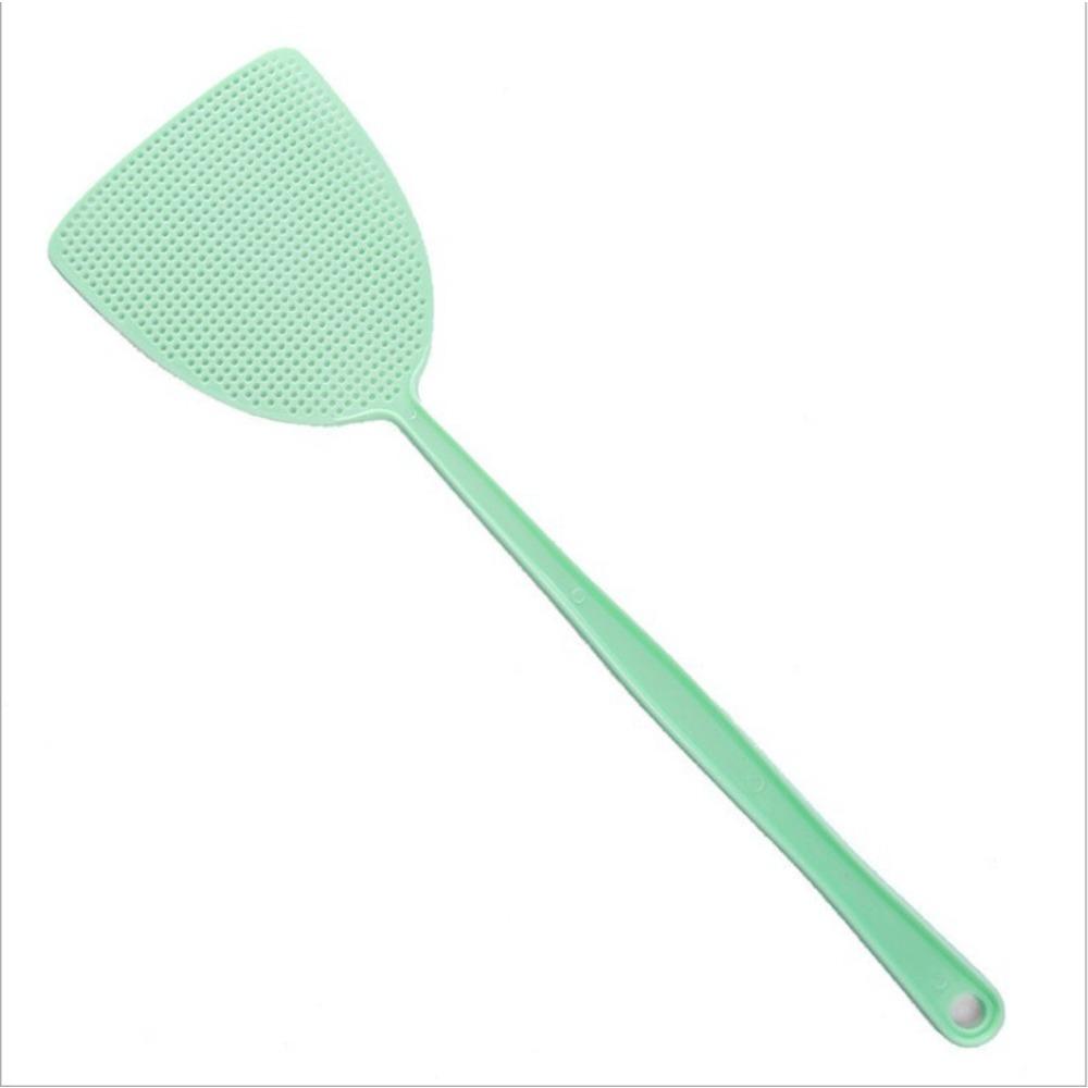 1PC Explosive Plastic Fly Swatter Household Manual Extended Handle Fly Swatter
