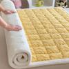 Plush Fleece-Lined Winter Mattress Pad for Dorm Beds