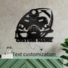 Custom American Football Metal Wall Art Sign Wrought Iron Decor Personalized Name Plate For Home Office