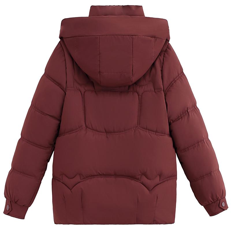 Plus Size XL-5XL Fashion Winter Woman Parkas Hooded Thick Warm Jacket Loose Middle Age Women's Coats