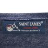 SAINT JAMES Made In France Border Pattern Long Sleeve Boat Neck Basque Shirt Men's Used