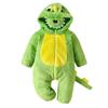 Autumn/Spring Thick Baby Dinosaur Romper - Warm, Cute, Perfect for Outings