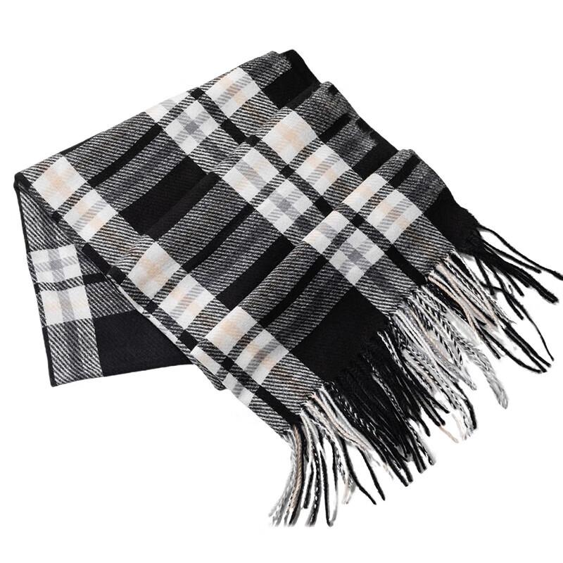 Skin-Friendly Plaid Scarf