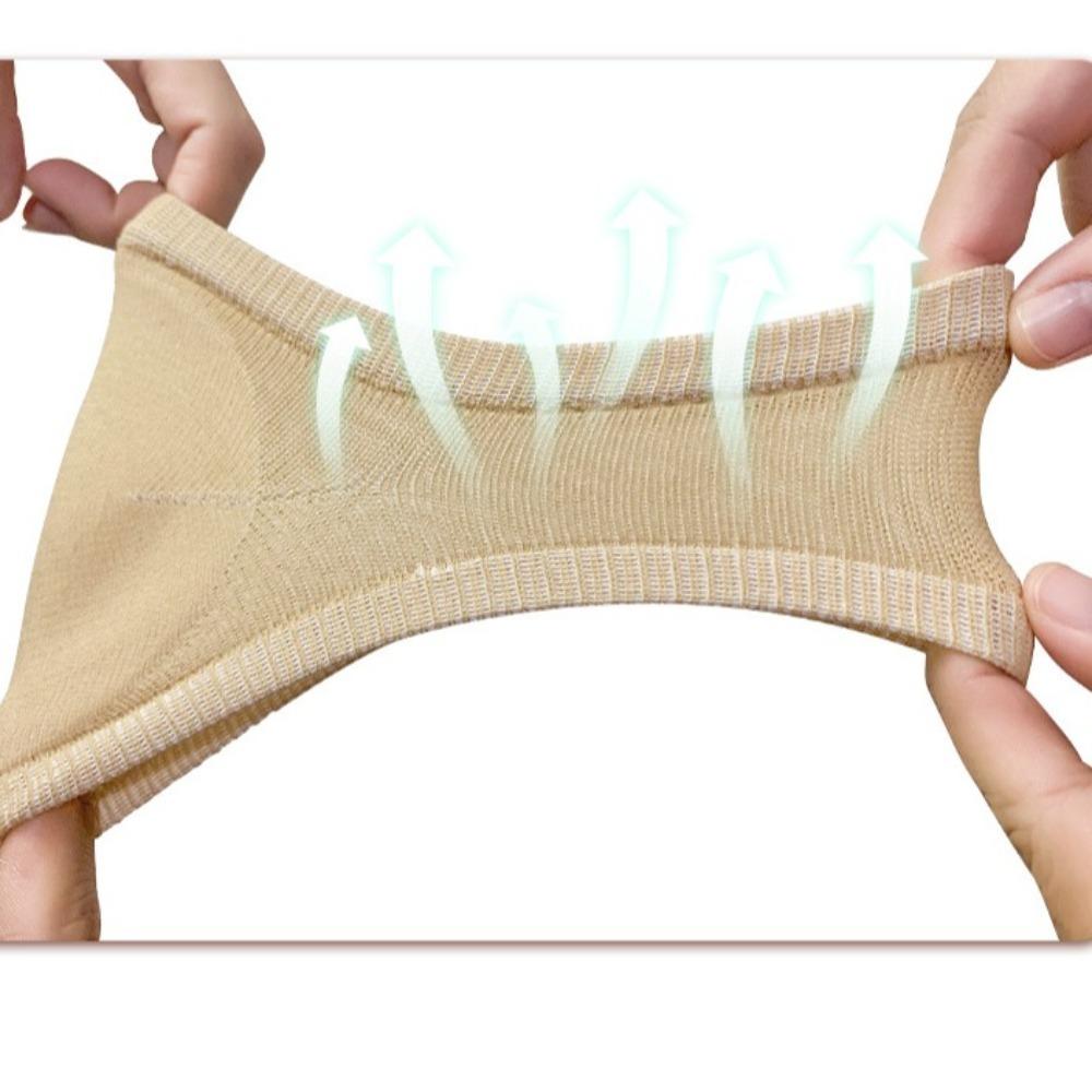 Nytt Silikon Hälskydd Fuktgivande Anti-Sprickor Skosulor Smärtlindring Polyester Silikon Hälskydd Häl