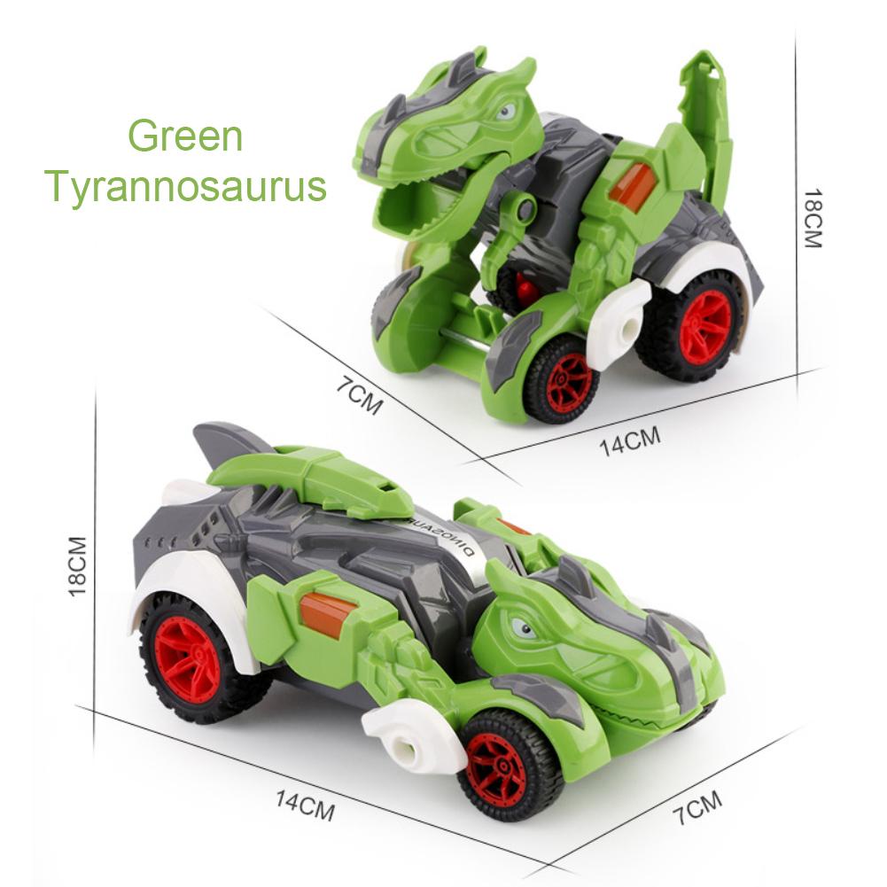 Monster Truck Diecas Vehicle Transformation Car Toys For Boys Dinosaur Deformation Plastic Action Figures Robot Kid Gift
