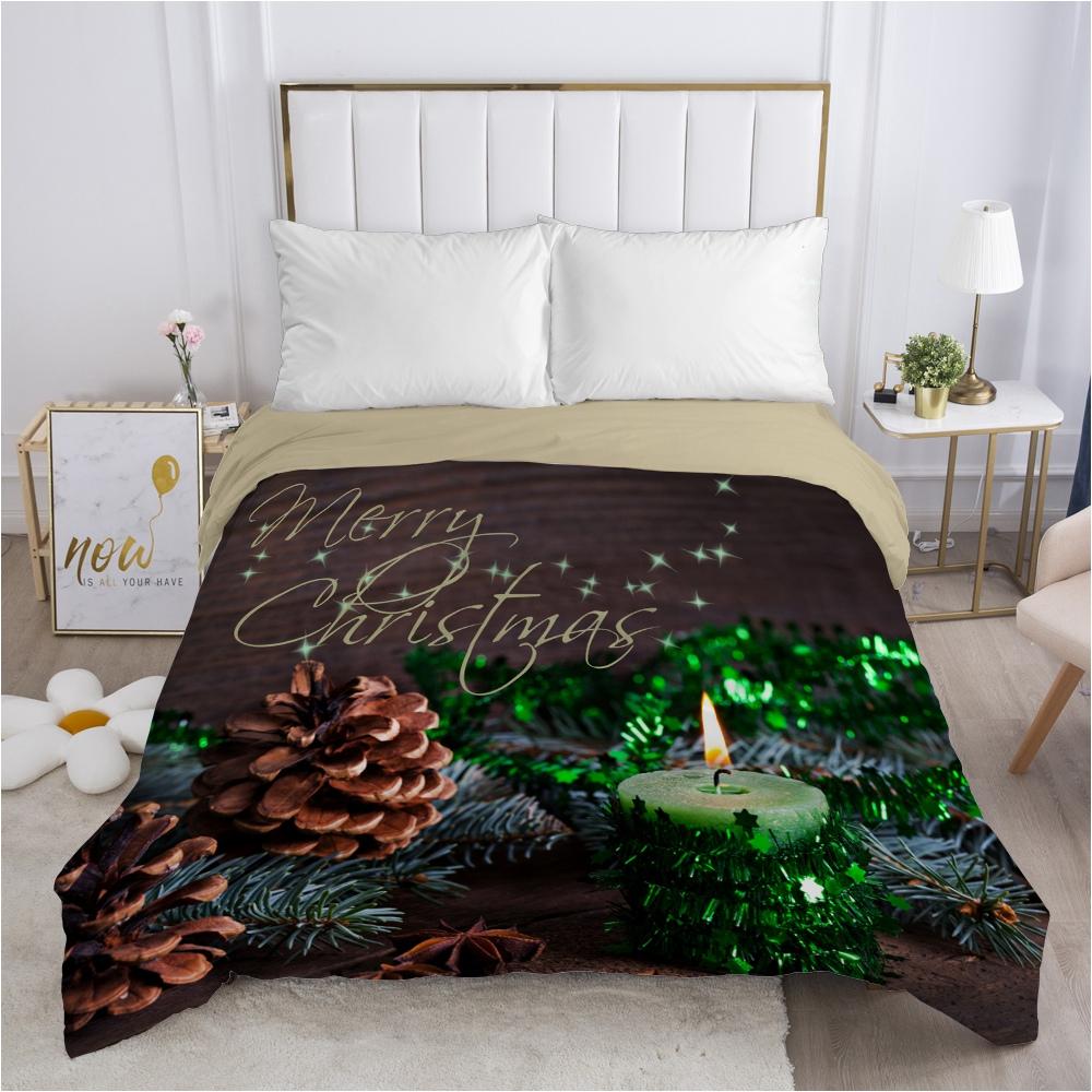 Christmas Santa Claus Duvet Cover Quilt/Blanket/Comfortable Case 140x200 240x220 240x260 Queen King Single Bedding For Home Fly