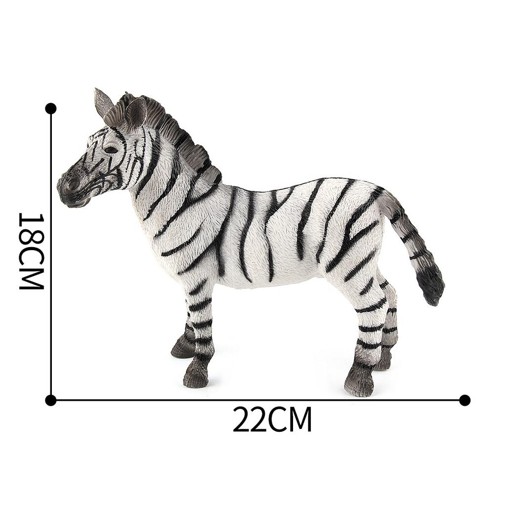Pvc Charming Zebra Figurine Nature Inspired Realistic Animal Model For Collectors
