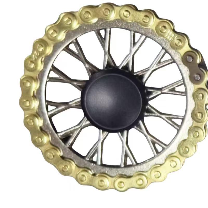 Zinc Alloy Wheel-Style Fidget Spinner for Stress Relief