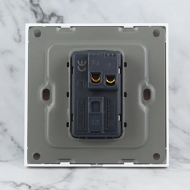 86-Type Single Pole Wall Mount One-Gang Two-Way Switch Panel