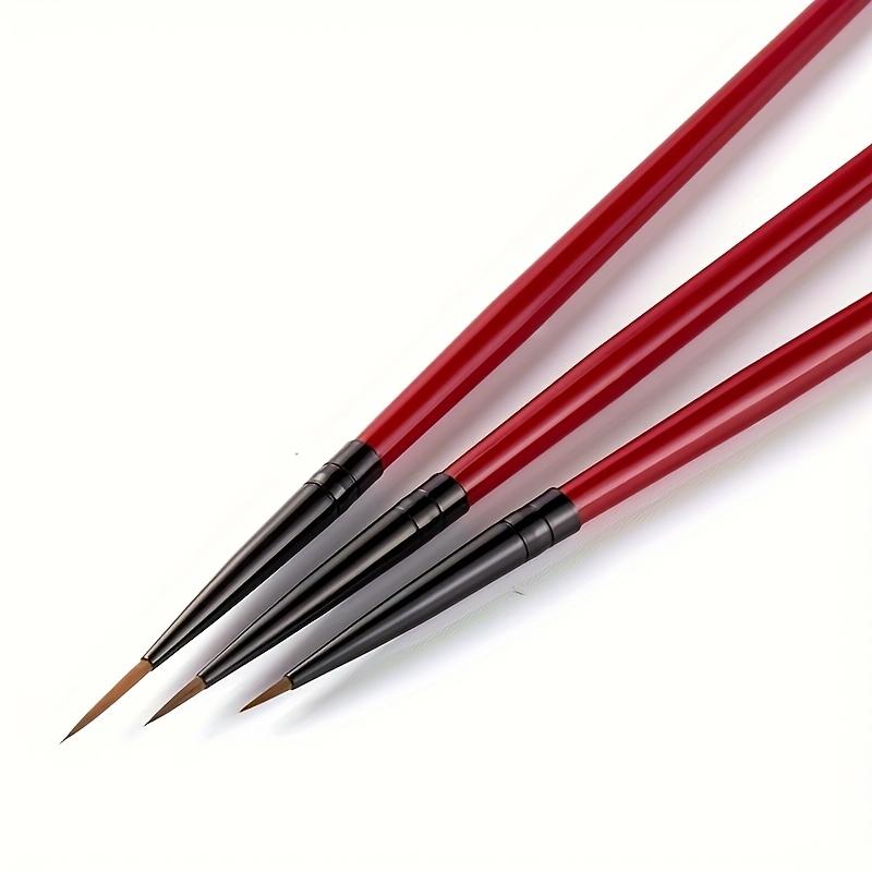 Set de Pinceles Liner para Uñas - Bolígrafos de Dibujo de Detalle Fino para Uñas Acrílicas - Herramientas sin Olor para Pintura y Diseño de Rayas para Manicura DIY de Calidad de Salón