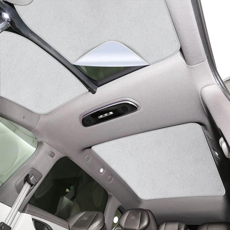 Car Heat Insulation Skylight For MG IM LS7 2024-Present Suede Fabric Anti-uv Electrostatic Adsorption Sunroof Sunshade Accessory