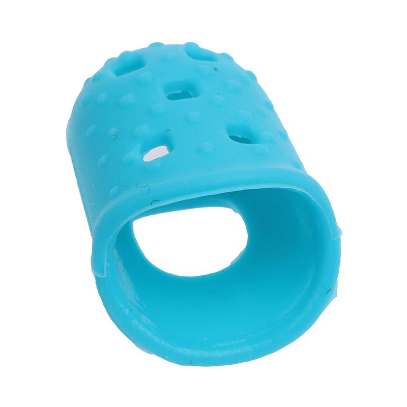 4 Pcs Silicone Non-Slip Finger Guards Guitar Fingertip Protector Finger Stall
