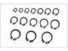Black Carbon Steel Circlip Set: C-Type Elastic Retaining Rings DIN471