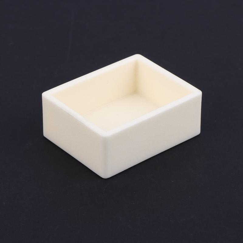 1Pcs High Purity High Temperature Resistant Multiple Sizes Ceramic Crucible 99% Alumina Square Crucible For Laboratory
