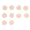 5 Pairs Disposable Breast Pasties Comfortable Beige Adhesive Bras Invisible Nipple CoversRound Shape Free Size