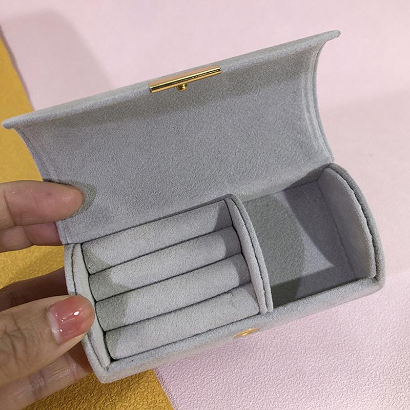 

Ювелирная шкатулка Arch Face Высококлассная бисерная бархатная дорожная портативная сумка для хранения браслетов и серег