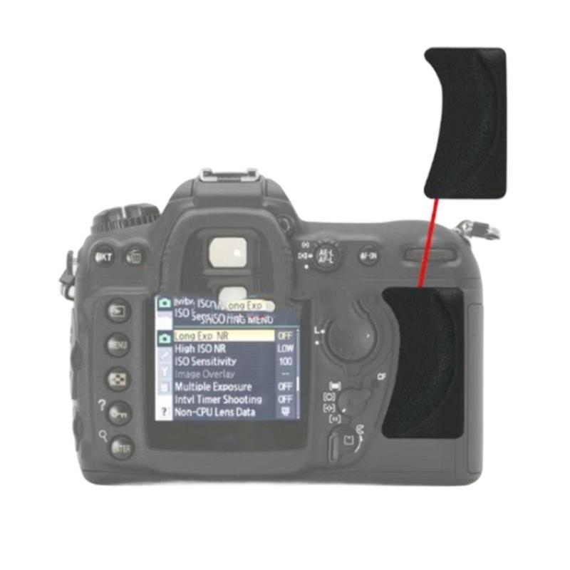 PU-Leder Daumen-Gummi-Pad Reparaturteil Abdeckungseinheit Kameraersatz mit Klebeseite für D200 Kamera Zubehör