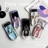 Xiaoxiang Feng Rhinestone Bear Phone Case for Samsung Zflip5 Flip Folding XFLIP Portable Pearl